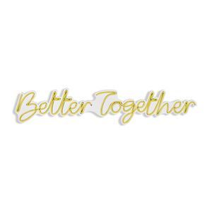 Wallity Zidna dekoracije svijetleća TOGETHER, Better Together - Yellow