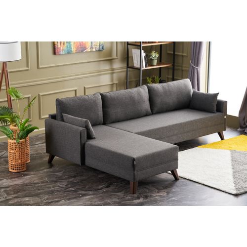 Atelier Del Sofa Kutna garnitura, Antracit, Bella Corner Sofa Left - Anthracite slika 1