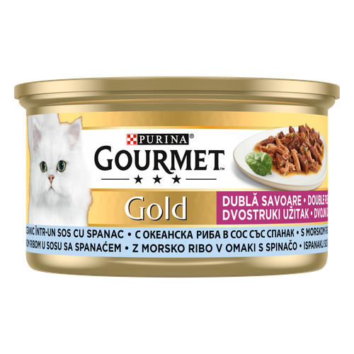 GOURMET GOLD Duo Riba i špinat, 85 g slika 2