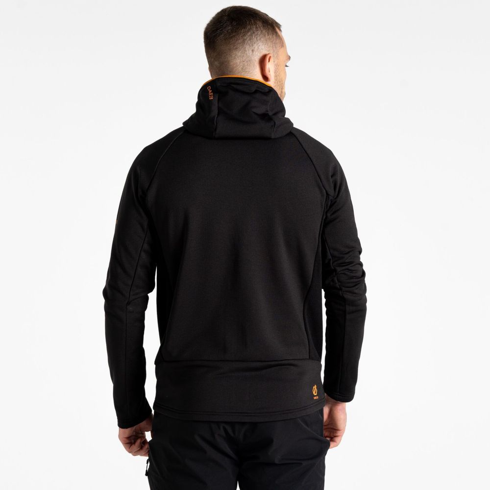 Dare2B Muški duks na kopčanje Assimilate IV Stretch, Black slika 5