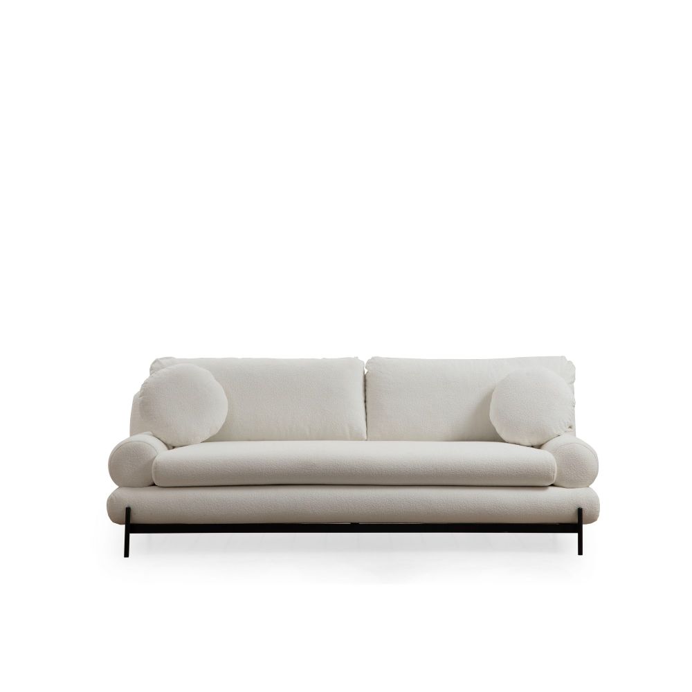Livorno - Bijela trosjedna sofa slika 9
