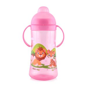 Lorelli Sportska Šolja 300Ml Sa Drškama I Mekim Kljunom 330Ml - Pink