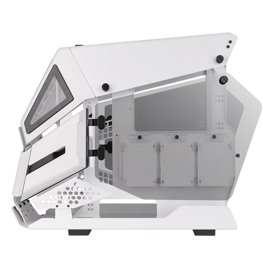 Thermaltake AH T200 SnowmATX, 2x TG panels, white slika 4