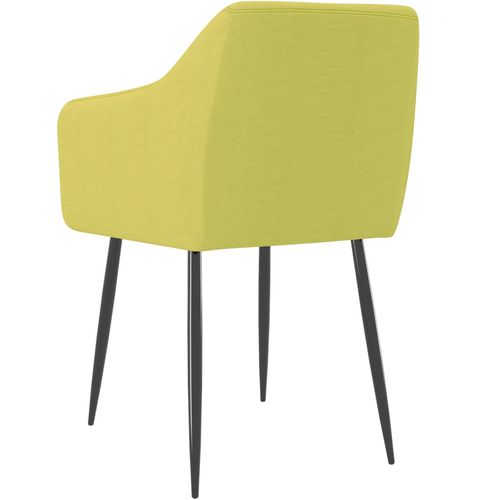 Blagovaonske stolice od tkanine 2 kom zelene slika 12