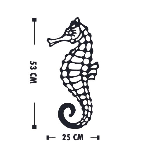 Wallity Metalna zidna dekoracija, Seahorse slika 4