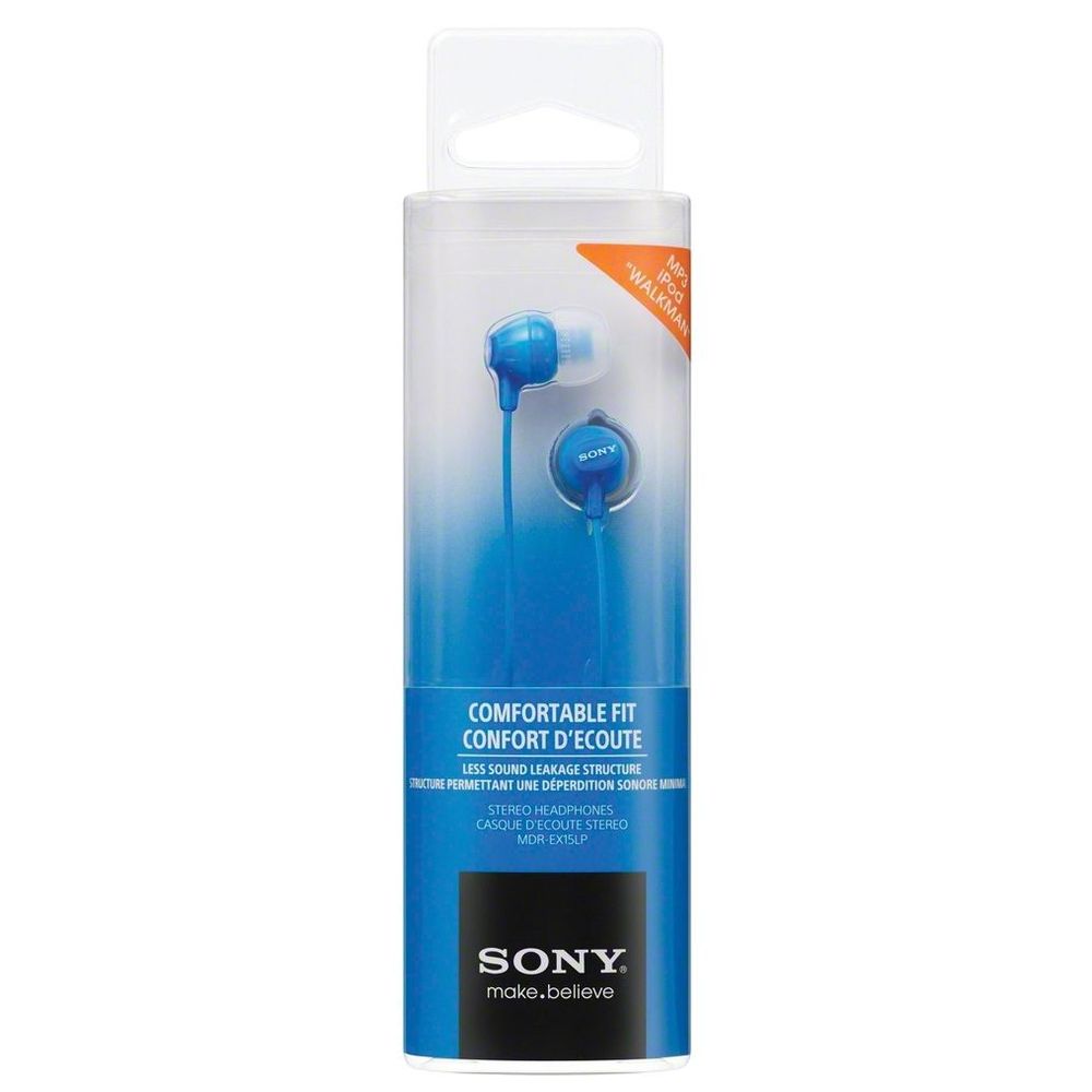 Sony slušalice EX15 plaveIn-Ear BlueSmartphone Mic and Control slika 1