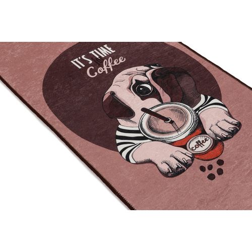 Pugs - Coffee  Multicolor Hall Carpet (60 x 140) slika 4