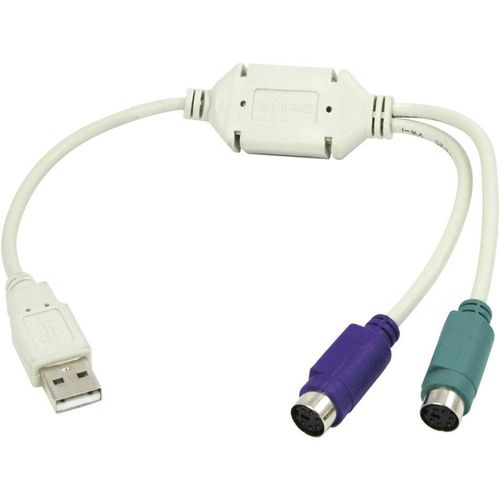 LogiLink USB 1.1 priključni kabel [1x muški konektor USB 1.1 tipa a - 2x ženski konektor PS/2] slika 1