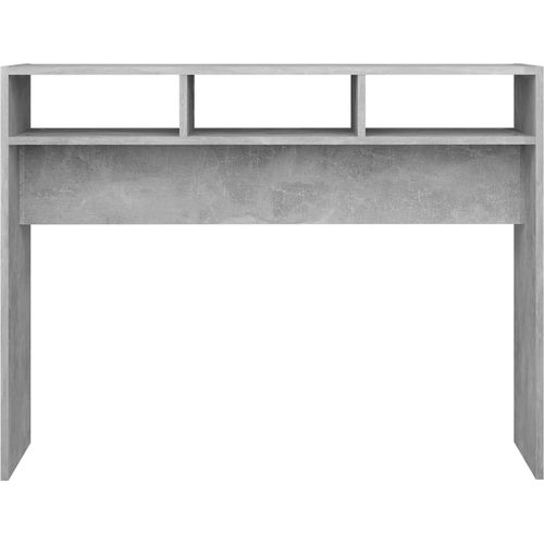 Konzolni stol siva boja betona 105 x 30 x 80 cm od iverice slika 10
