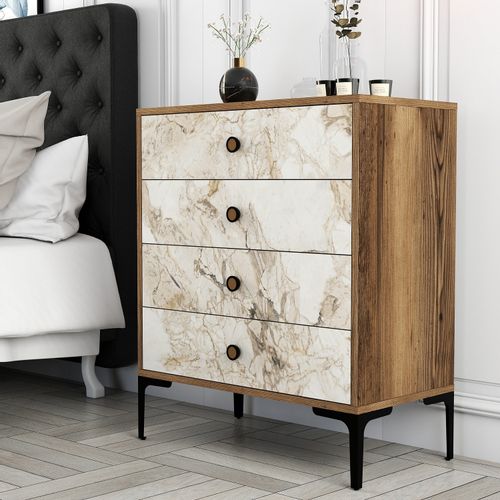 Lizbon 538 - Walnut, White Walnut
White Dresser slika 1