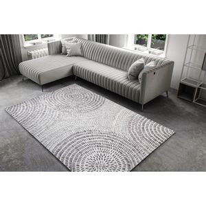 Ada Gönül Chenille - White AL 376  Multicolor Carpet (140 x 190)