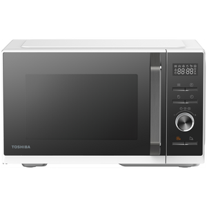 3-in-1 Microwave Oven with Grill and Combination Hob, 26 Litres, Rotating Plate with Storage, Timer, Built-in LED Lights, 900 W, Grill 1000 W, Pizza Programme, White, Product dimensions: 442*368*260