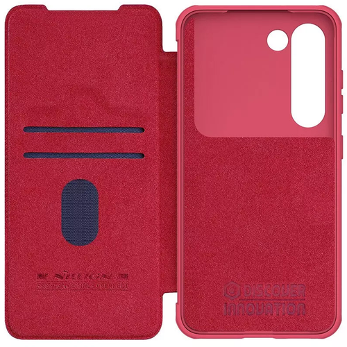 Futrola Nillkin Qin Pro Leather za Samsung S911B Galaxy S23 crvena slika 5
