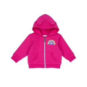 Chicco Duks na kopčanje sa kapuljačom za bebe, Pink
