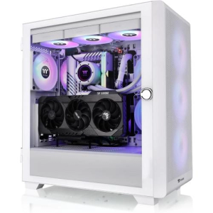 Thermaltake S250 TG ARGB SnowMid tower case, white,4x CT120 ARGB white fans