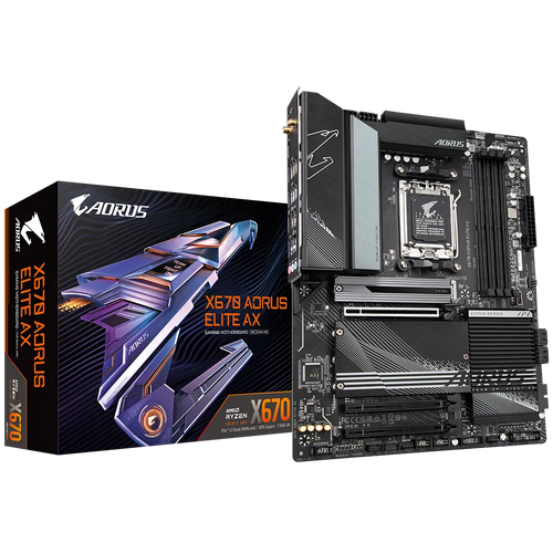 GIGABYTE X670 AORUS ELITE AX, DDR5, SATA3, USB3.2Gen2x2, DP, WiFi, AM5 ATX slika 1