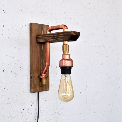 Lacop012 Wooden
Rose Gold Wall Lamp slika 1