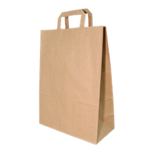 Papirnata vrećica s ručkom smeđa 32x44 cm 25/1