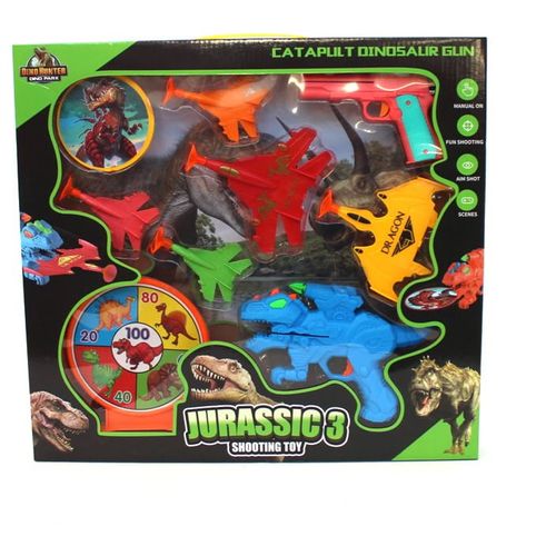 Jurassic 3 Dinosaurus Set Pištolj i meta slika 1