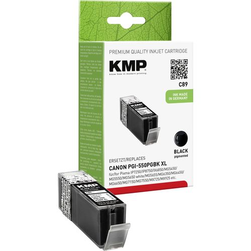 KMP tinta zamijenjen Canon PGI-550BK, PGI-550BK XL kompatibilan  crn C89 1518,0001 slika 2