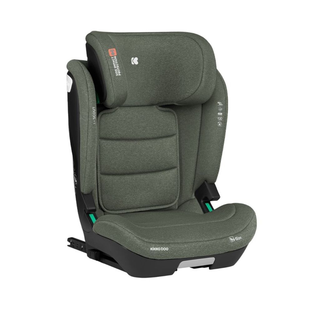 Kikka Boo Autosjedalica I-Scout I-Size 100-150 cm Isofix, Army Green slika 1