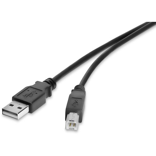 Renkforce USB kabel USB 2.0 USB-A utikač, USB-B utikač 0.30 m crna pozlaćeni kontakti RF-4463064 slika 3