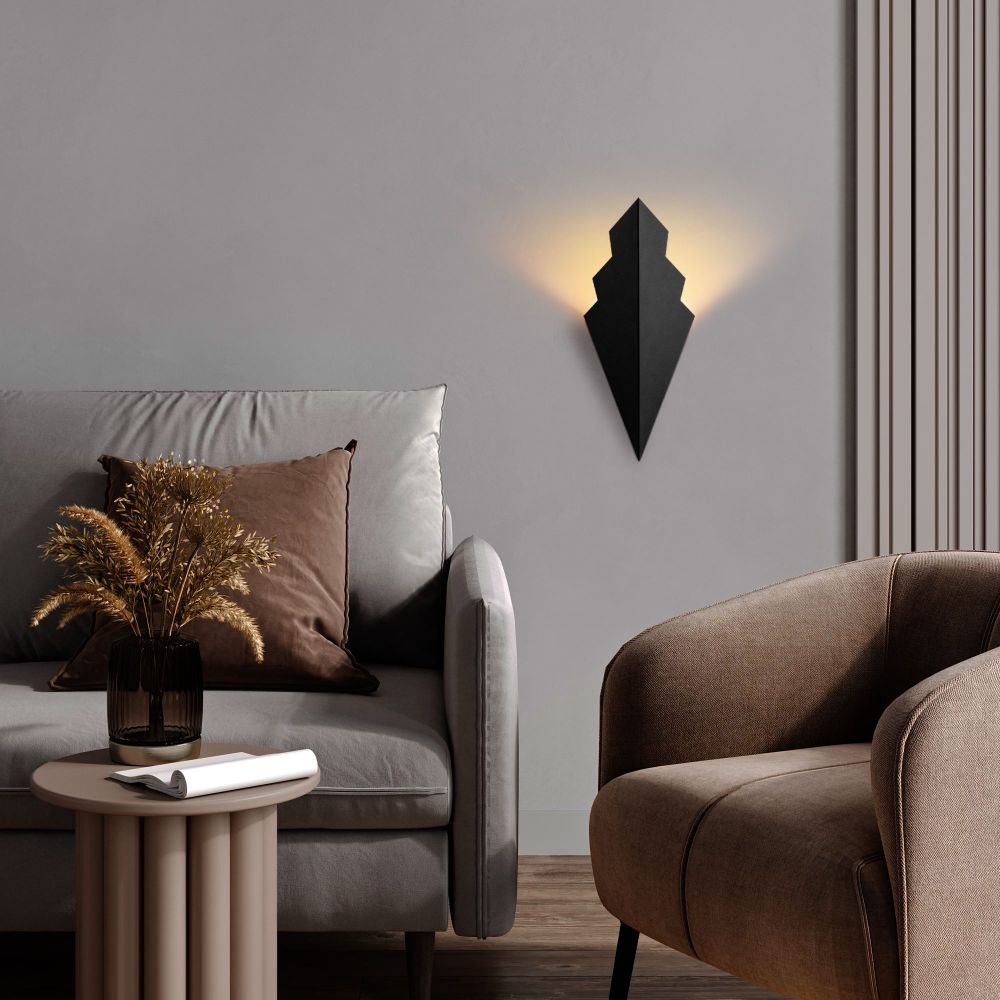 Zidna Lampa Arrow - 15172, boja: Crna slika 2