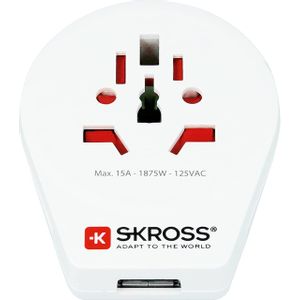 Skross adapter World za SAD + USB-A