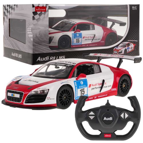 Licencirani auto na daljinsko upravljanje  1:14 AUDI R8 LMS Performance RASTAR - crveno/bijeli slika 7