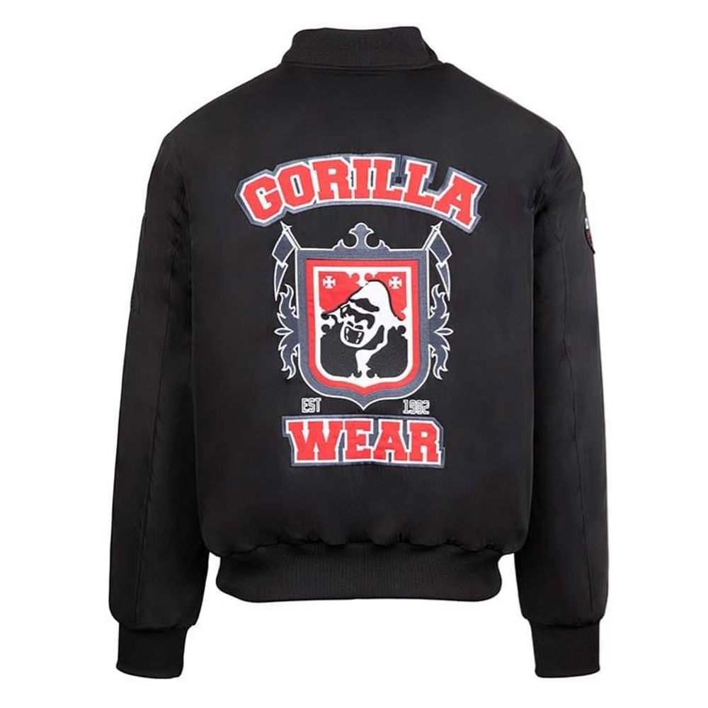Gorilla Wear COVINGTON Bomber Jakna, Crna slika 4
