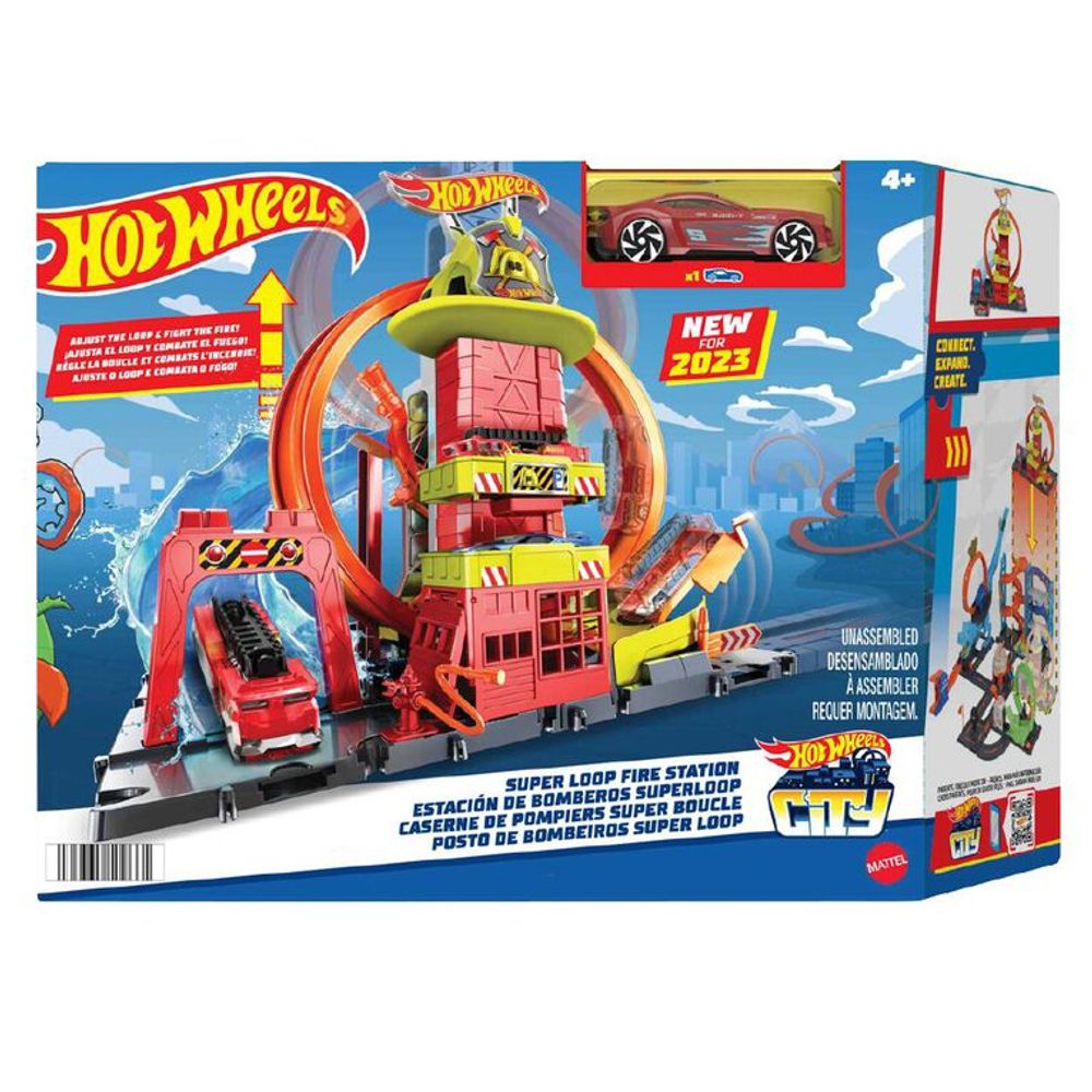 Hot Wheels City Super Loop Fire Station - Vatrogasna stanica slika 6