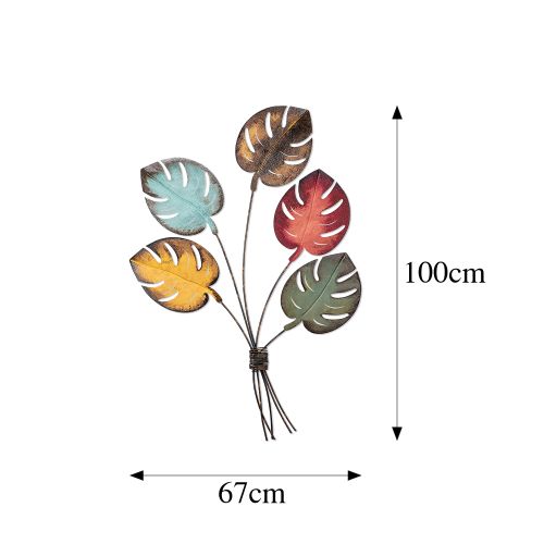 Wallity Metalna zidna dekoracija Monstera slika 7