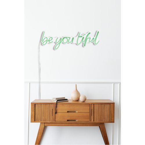 Wallity Ukrasna plastična LED rasvjeta, Be you tiful - Green slika 4