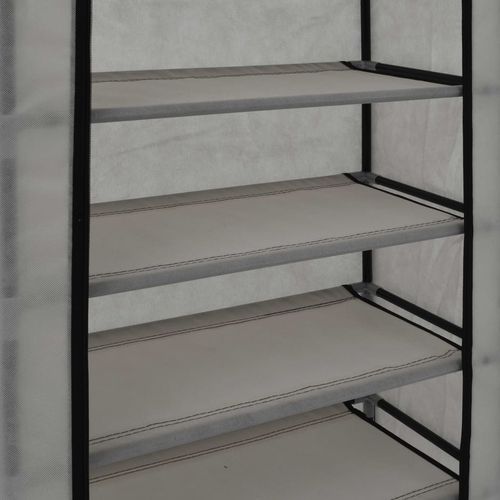 282430 Shoe Cabinet with Cover Grey 58x28x106 cm Fabric slika 28