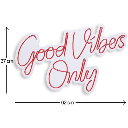 Wallity Ukrasna plastična LED rasvjeta, Good Vibes Only 2 - Red slika 12