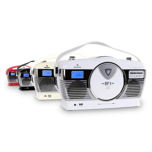 Auna RCD-70 Retro Vintage Prijenosni Radio FM CD/MP3 USB slika 11