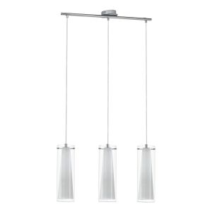 Eglo Pinto Visilica - 3 E27, 3x60W, Krom/Bistro/Bijelo