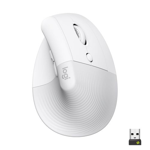 Logitech Lift Vertical Ergonomic Mouse - Off-White slika 1