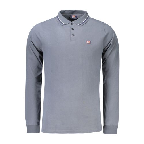 NORWAY 1963 MEN'S LONG SLEEVE POLO SHIRT GREY slika 1