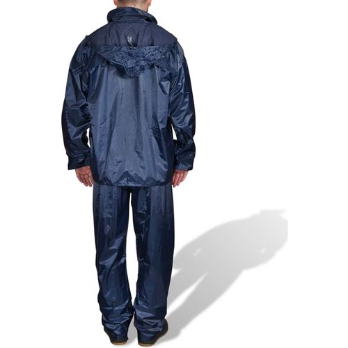 Kišno muško odijelo s kapuljačom, Veličina XL, Plavo slika 16