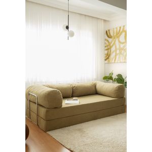 Nook - Khaki 3-sjedalni Sofa na Razvlačenje