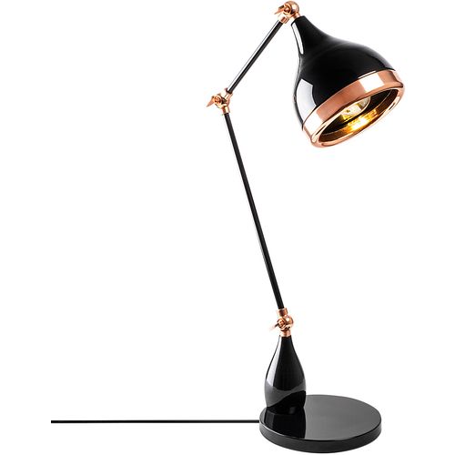 Opviq Stolna lampa SLATE, crno- bakrena, metal, 15 x 30 cm, visina 50 cm, podesiva visina, E27 40 W, Yıldo - 7015 slika 1