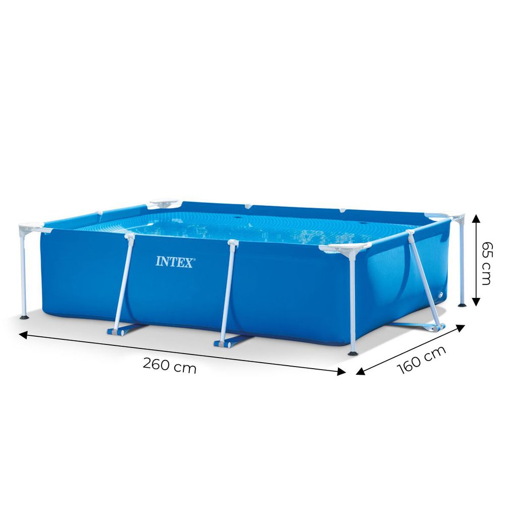 INTEX veliki pravokutni okvirni vrtni bazen 2,6 × 1,6 m slika 5