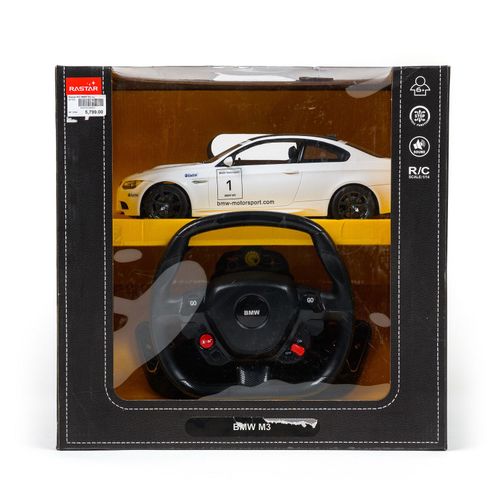 Rastar RC BMW M3 sa volanom 1:14 - crn, bel slika 1