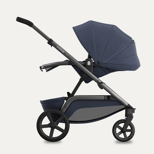 REDSBABY NUVO Single dječja kolica 2u1 Gun Metal, Blue Slate slika 6