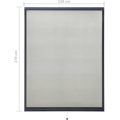 Zaslon protiv insekata za prozore antracit 130 x 170 cm slika 12