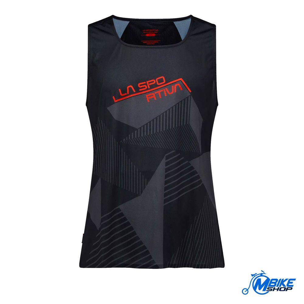 La Sportiva Muška majica bez rukava Comp Tank, Black/Cherry Tomato slika 1