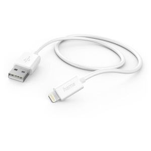 Kabl za punjenje HAMA, USB-A-Lightning, 1m, bijeli