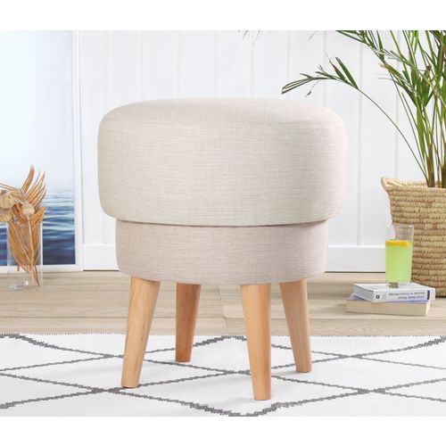 Giovas - Cream Cream Pouffe slika 1