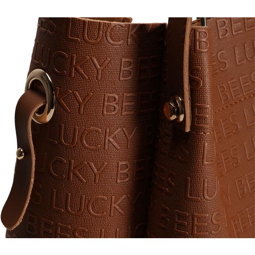 Lucky Bees Ženska torbica ABIGAIL smeđa, 275 - Leather Tan slika 10